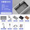 Double slag collection sink large single slot high quality stainless steel kitchen sink thickenedfor home dishwashing sink vegetable sink