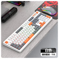 Raikui t18 wired keyboard and mouse combo - illuminated gaming & office 3-in-1 color matching keyboard and mouse set