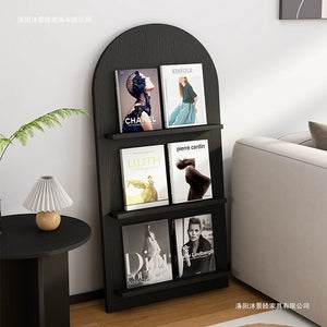 Bookshelf newspaper rack floor-standing popularins style simple creative impurity rack multi-layer decorative display rack