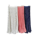 Classic fashion pleated polka dot midi skirt - french sweet style, versatile high-waisted a-line skirt
