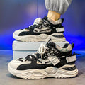 Men's shoes 2025 new spring collection: youth casual running sneakers, student platform shoes, non-slip dad shoes, trendy footwear for men