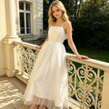 Super fairy elegant gentle frenchdress summer suspender tube top skirt waist slimming look cross-border export