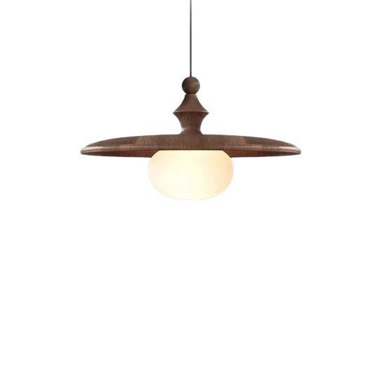 Wabi-sabi wind bedroom bedside chandelier retro walnut color dining table chandelier medium antique bar restaurant light