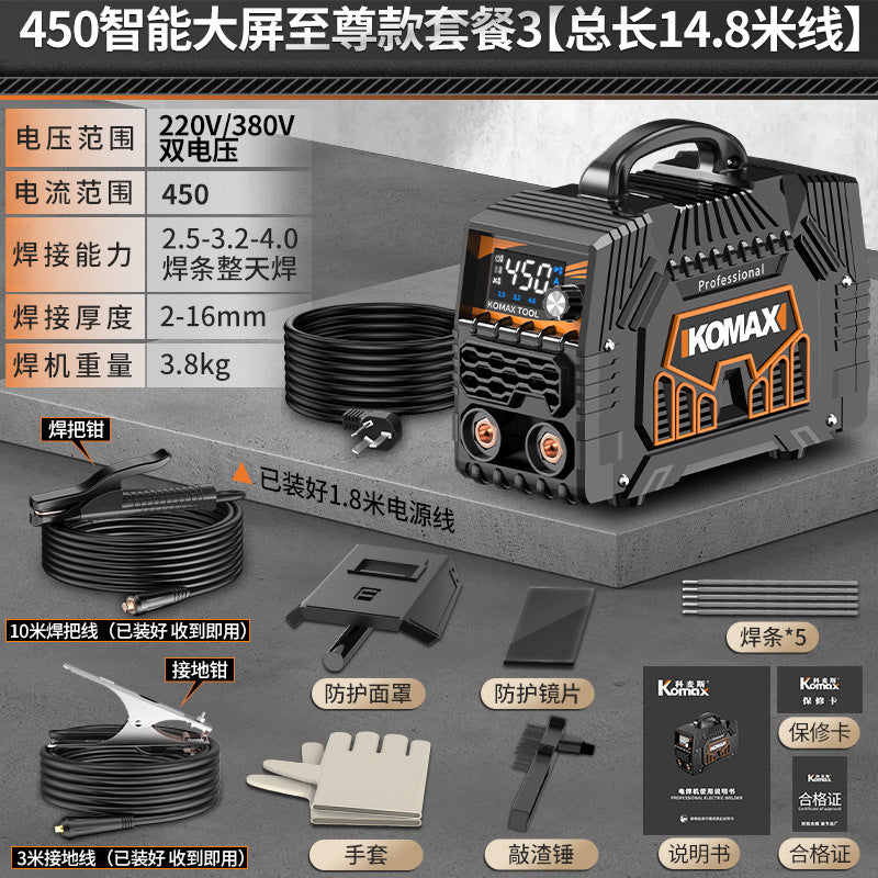 220v portable mini welding machine for home use, 315 dual voltage industrial grade all-copper 380v welder