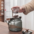 Tea kettle thickened glass handle kettle large capacity tea maker steaming all-in-one health-preserving kettle electric ceramic stove bubble tea kettle