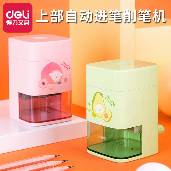 Deli Hand pencil sharpener, pencil sharpener, pencil cutter, children's automatic lead sharpener, pencil sharpener, pencil sharpener
