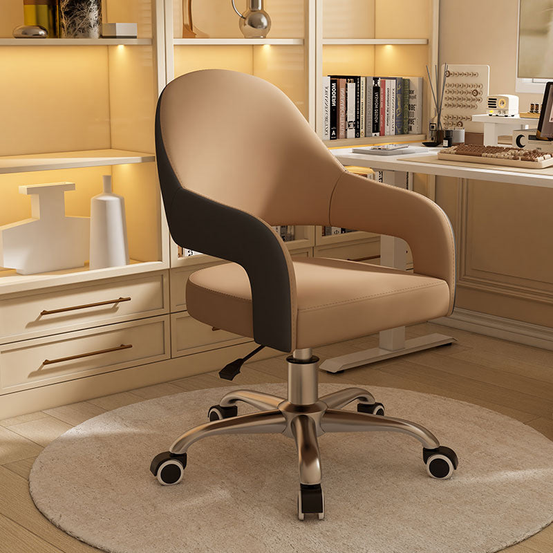Comfortable designer adjustable height home office chair for bedroom, makeup desk, computer study, and writing desk - swivel chair