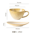Warm white-cup and saucer
