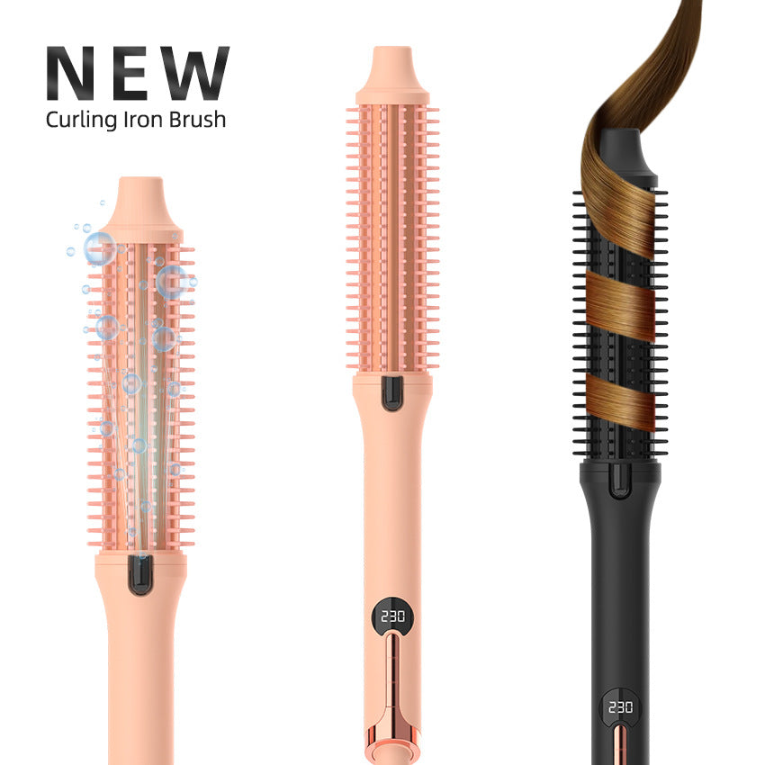Cross-border new curling iron styling comb, negative ion hair straightener, three-in-one multi-functional dual-purpose curling iron, electric heating comb