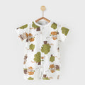 Baby romper - summer lightweight pure cotton short sleeve breathable cooling onesie
