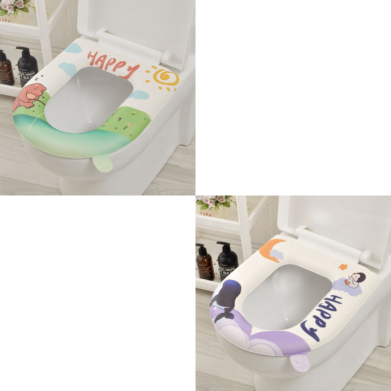 Toilet eva all year roundneutralsummer washable for homewaterproofthickened no-wash adhesive seat cushion toilet cover seat