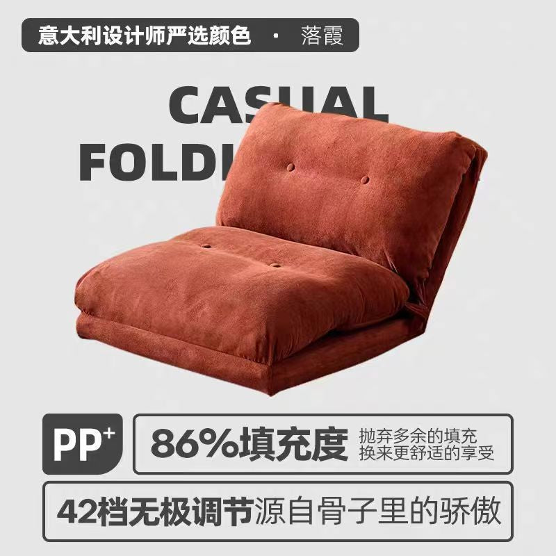 Swiss roll lazy sofa dual-purpose sofa bed can lie down and sleep tatami balcony foldable sofa chair manufacturer personalized