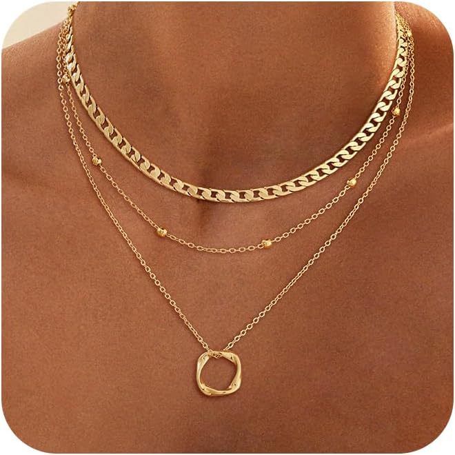 Versatile layered necklace for cross-border e-commerce: european and american fashion, exquisite stainless steel choker, women's jewelry wholesale