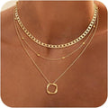 Versatile layered necklace for cross-border e-commerce: european and american fashion, exquisite stainless steel choker, women's jewelry wholesale