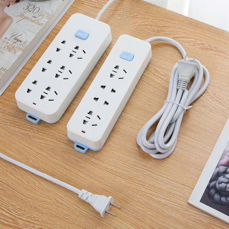 Two-pin socket with usb2 slot, two-hole power strip, two-pin power strip, two-pin wiring board, two-pin two-phase power strip, two holes