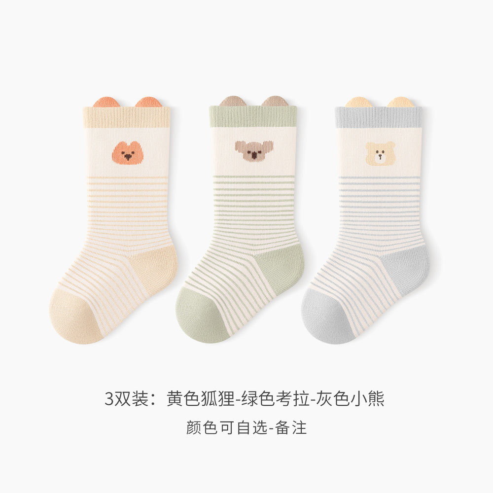 Babylon class a baby socks knee socks baby socks cute cartoon newborn large elastic non-leg socks