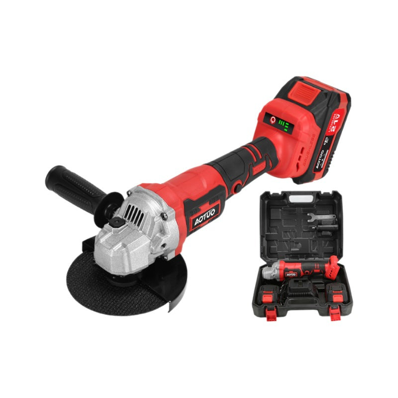 Cross-border brushless lithium battery angle grinder rechargeable high-power electric grinder cutting machine handheld small grinder