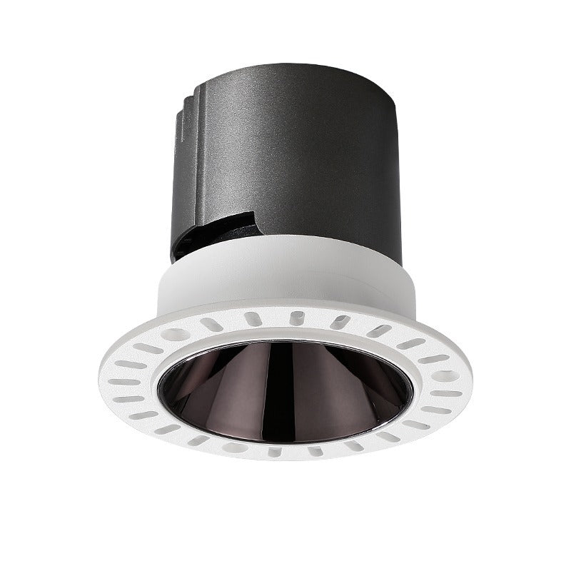 Borderless spotlight COB household embedded anti-glare hidden pre-embedded living room without main light lighting 4000K downlight