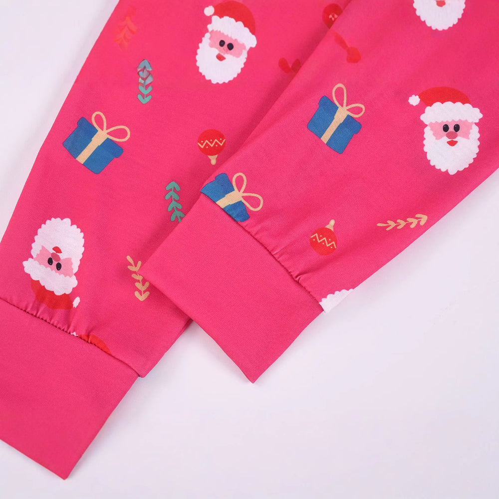 Flame-retardant fabric  hot-selling  cross-border new christmas children's clothing  christmas joy santa claus kids