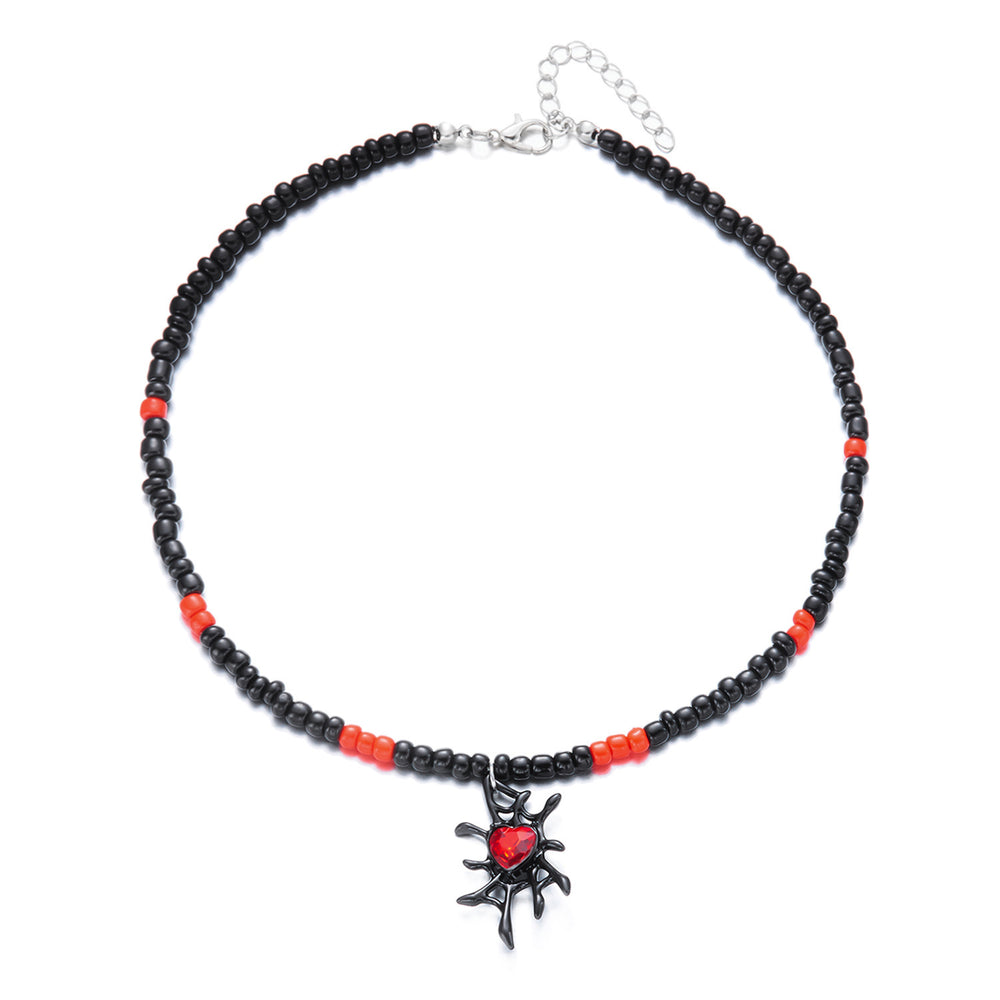 Xiaomi bead necklace wholesale european and american cross-border gothic dark style halloween accessories pumpkin cat spider clavicle chain for women