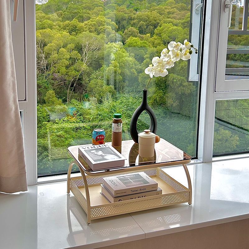 Japanese style bay window table bedroom for home tatami glass small coffee table popular cream style bed study small low table