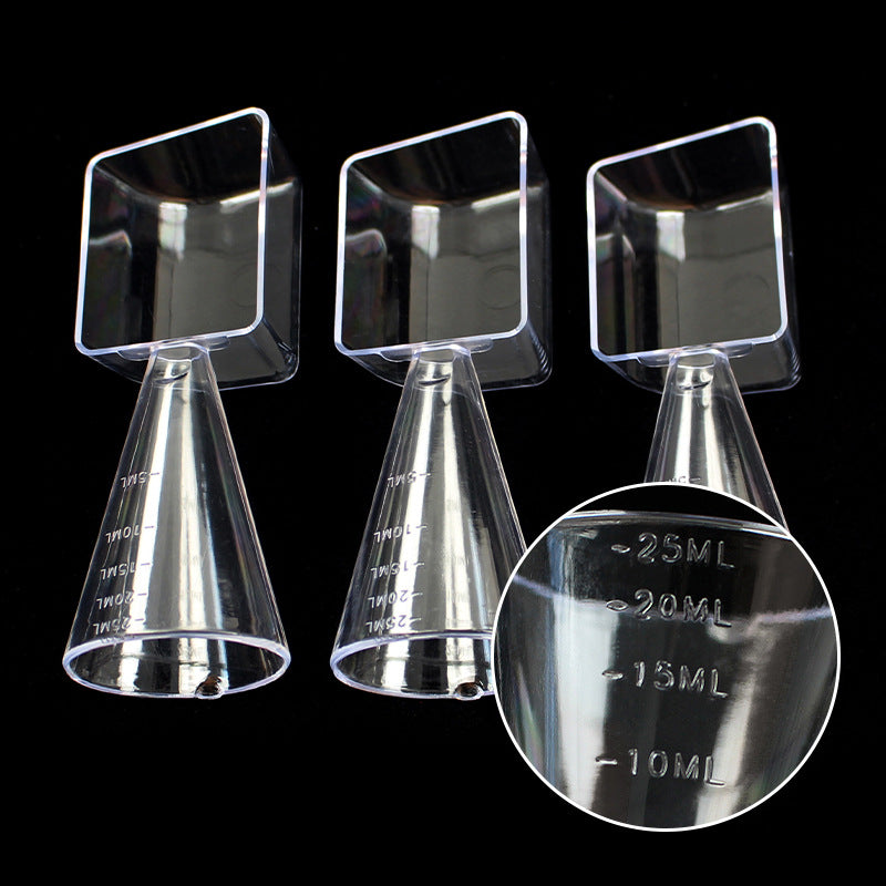 Dual-purpose measuring spoon ps transparent facial mask powder spoon laundry powder liquid chemical fertilizer pesticide measuring spoon 25g+25ml