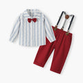 Boyssuitautumnew arrival style baby overalls first birthday handsome k-style gentleman long sleeves spring & fall clothing