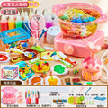 Pink [deluxe edition] mushroom hot pot machine 16 bottles and 16 molds (59-piece set)