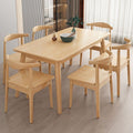 Nordic solid wood dining table modern casualaccessible luxury rectangular japanese table and chair combination dining table for home small apartment