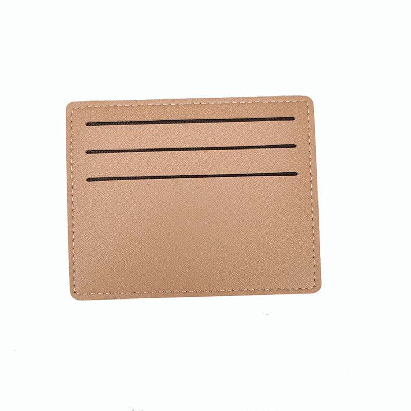 Simple women's short card bag, bank card, credit card, certificate storage card holder.