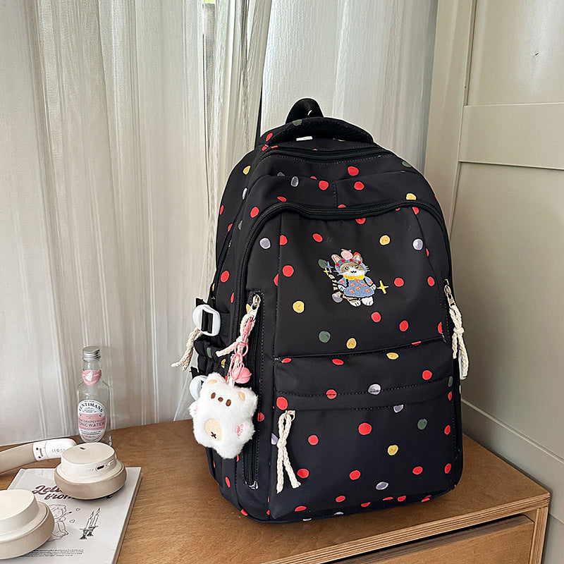 Small fresh Korean version backpack new simple female student schoolbag large capacity lightweight backpack