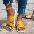 summer new arrivals: plus-size platform slides for women (sizes 36-43). wholesale available. dropshipping to , , and other platforms