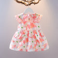 Girls' sleeveless dress -  summer new arrival - stylish floral print dress for toddlers and young children - korean style summer outfit