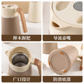 304household thermos hotel restaurant stew teapot thermos flask vacuum thermos flask wooden handle wedding thermos kettle