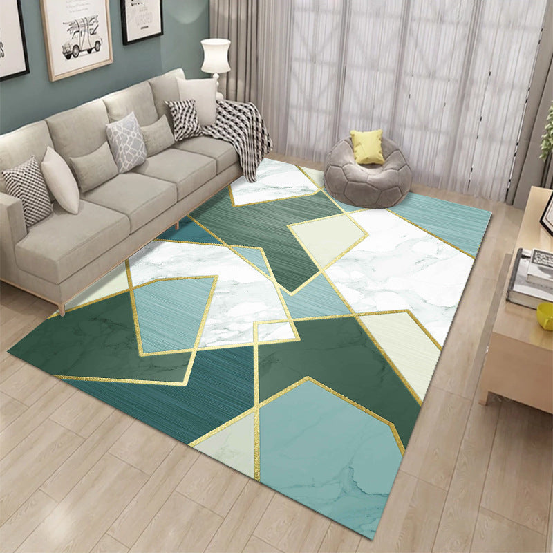 Personalized cross-border scandinavian bedroom for homeprinting living room carpet wholesale modern geometric sofa coffee table blanket bay window blanket