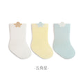 Babylon three-pair kids socks combed cotton breathable baby knee socks socks candy color boneless infant socks