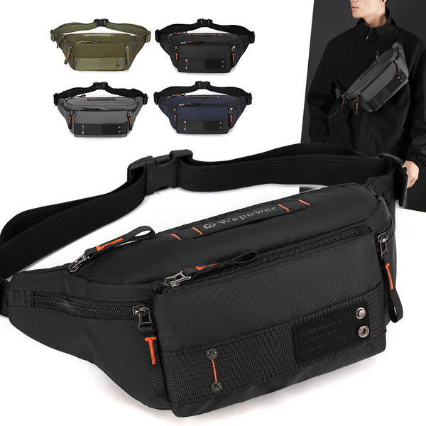 WEPOWER new outdoor fanny pack commuter travel fashion shoulder bag waterproof messenger bag running cycling breast bag