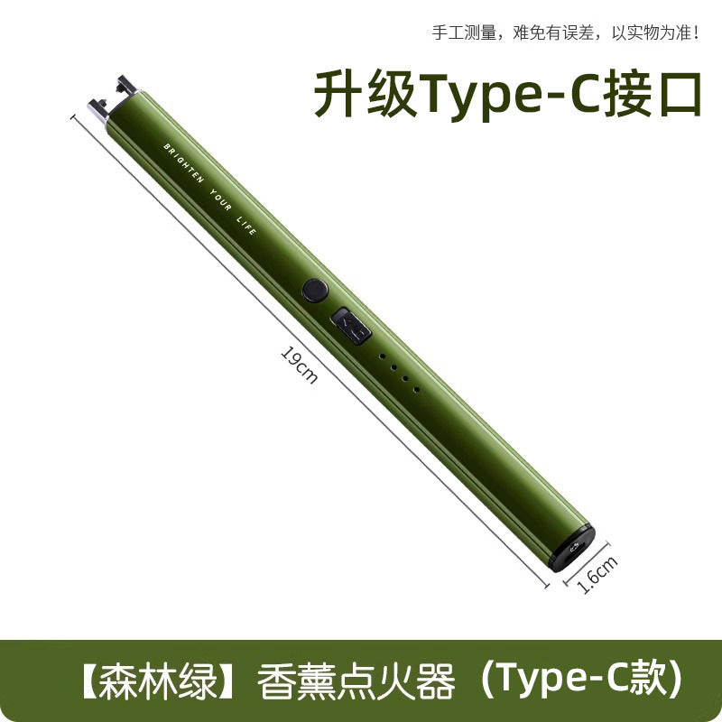 Candle aromatherapy igniter digital pulse rechargeable gas incense burner long ignition gun lighter long handle