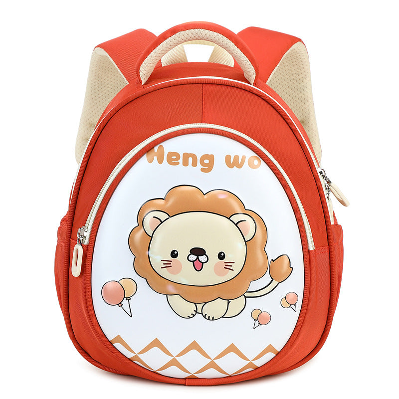 New lightweight kindergarten backpack for boys - cute dinosaur eggshell design - available in small, medium, and large sizes - perfect for preschool, kindergarten, and first grade girls