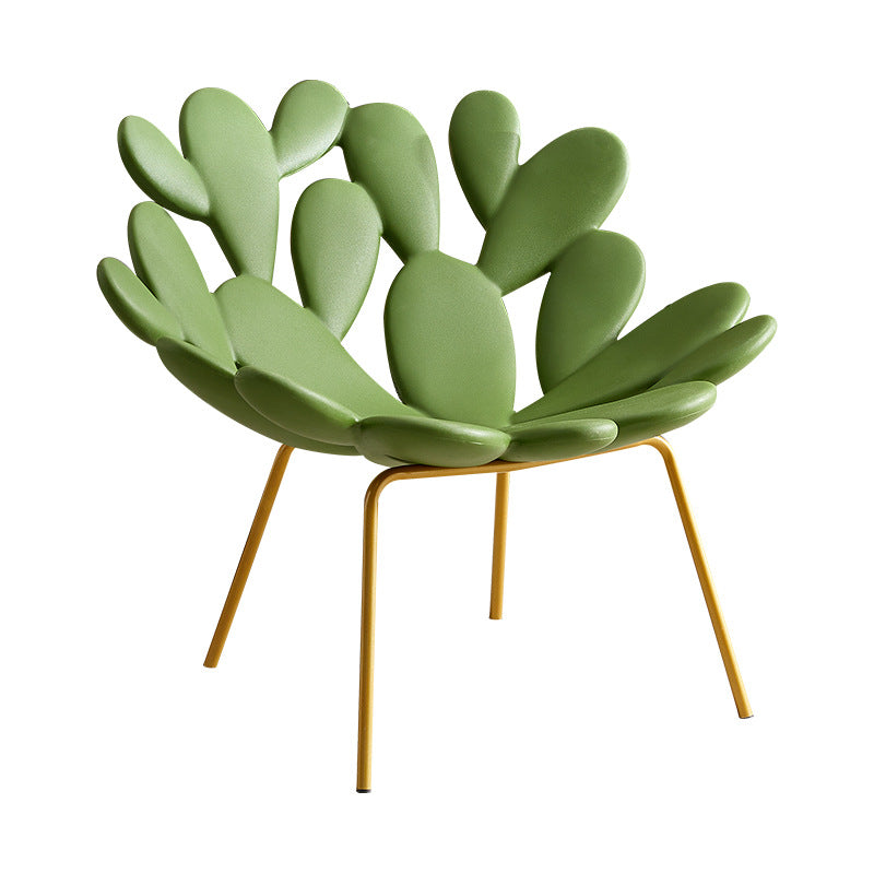 Casual cactus chair leaf petal chair lobby art style chair italian normcore style sofa chair accessible luxury