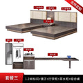 Hotel furniture standard room complete set of hotel bed box tv cabinet combination single room double apartment b&b large bed home