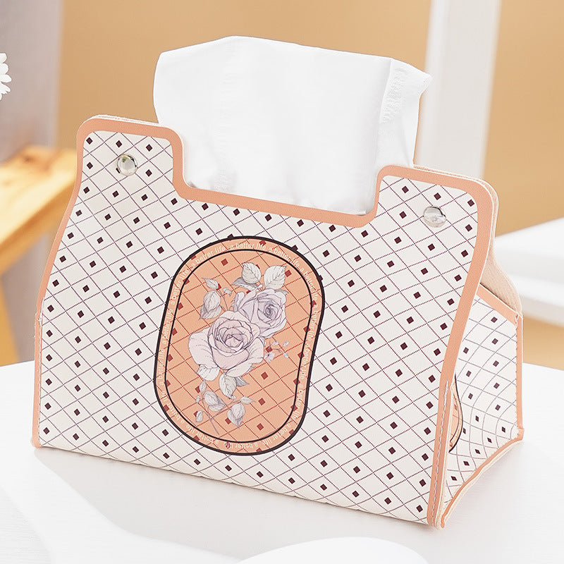 Retro French light luxury pumping carton home living room storage tissue box creative car high value fashion roll box