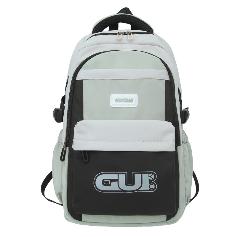 School bag men's new Korean version high value junior high school students lightweight computer backpack female college students large capacity backpack