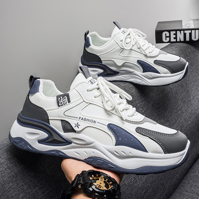 Men's shoes 2026 new spring collection: versatile, trendy, chinese-style leather, waterproof, lightweight, athletic, casual, running, student fashion sneakers
