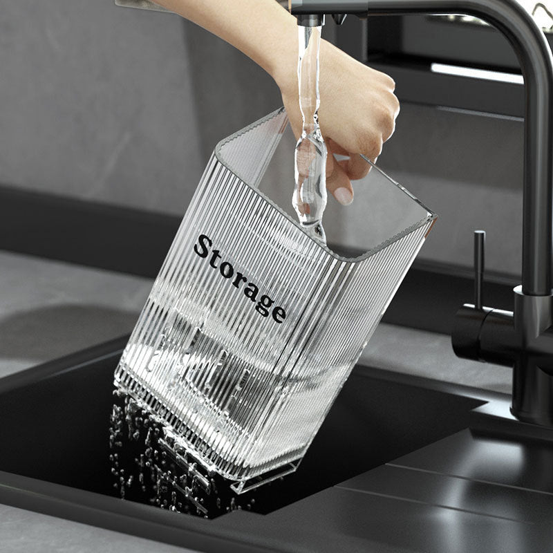 Chopstick cage wall-mounted non-punching light luxury spoon storage box chopstick rack high value drainable kitchen chopsticks