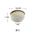 Japanese ceramic student dormitory instant noodle bowl single bowl and chopsticks large bowl for home restaurant soup bowl ramen manufacturer wholesale