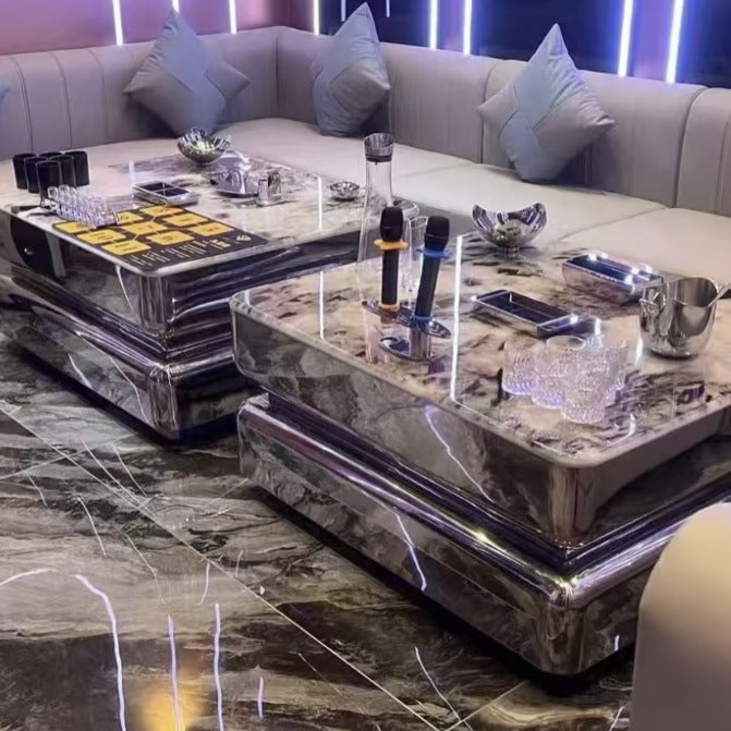 Customized bar ktv special luminous coffee table light luxury night club box party room booth ktv coffee table customization