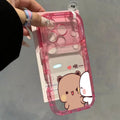 Suitable for apple 18 yifubu couple mobile phone case cartoon chirping transparent acrylic iphone17 protective cover