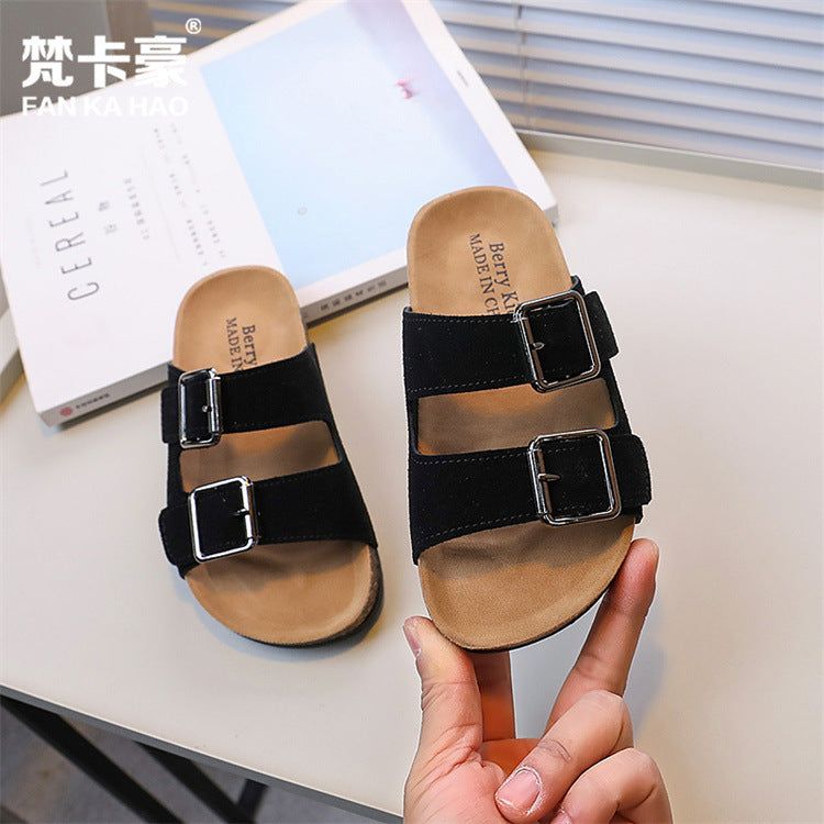 Birkenstock boys' cork sandals -  summer new collection - kids' indoor/outdoor sandals - big & tall boys' flip-flops