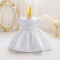 New arrival: children's satin beaded princess dress - perfect for baby girls' birthday parties and special occasions